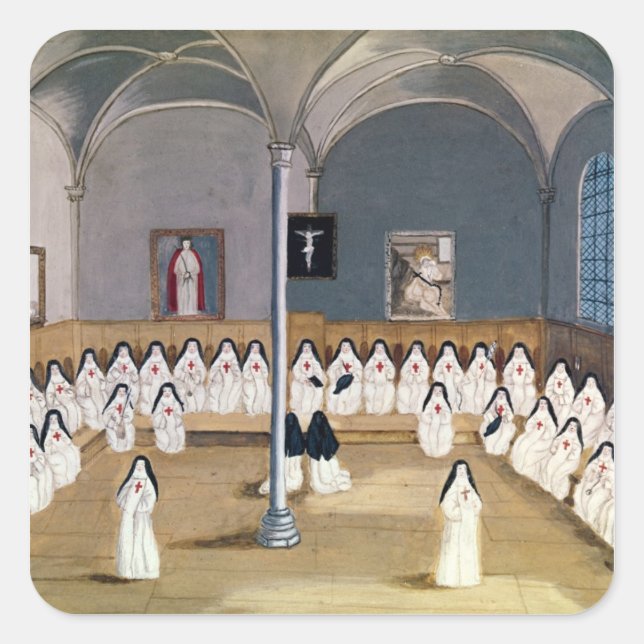 The Sisters of the Abbey Square Sticker (Front)