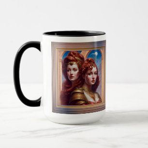 The Sisters Red AI Concept Art by Xzendor7 Mug