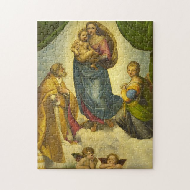 The Sistine Madonna by Raphael Jigsaw Puzzle (Vertical)