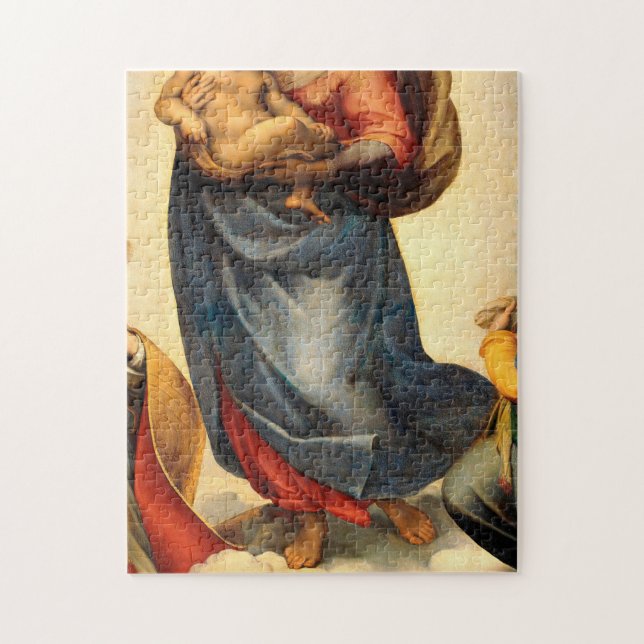 The Sistine Madonna Painting By Raphael Jigsaw Puzzle (Vertical)
