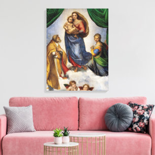 The Sistine Madonna Raphael Canvas Print
