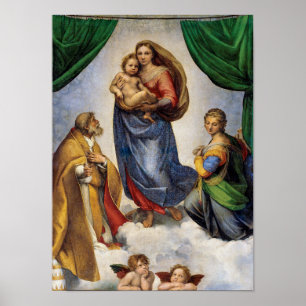 The Sistine Madonna   Raphael   Poster
