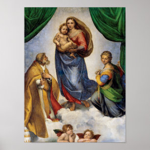 The Sistine Madonna Raphael Poster