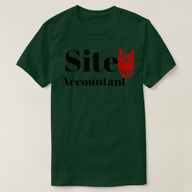 The Site Accountant T-Shirt (Design Front)
