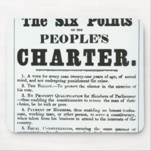 The Six Points of the People's Charter Mouse Pad