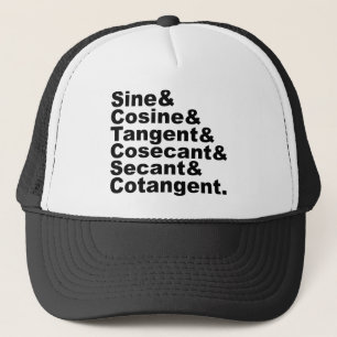 The Six Trigonometric Functions of Trigonometry Trucker Hat