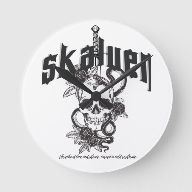 THE SKALVEN ROUND CLOCK (Front)