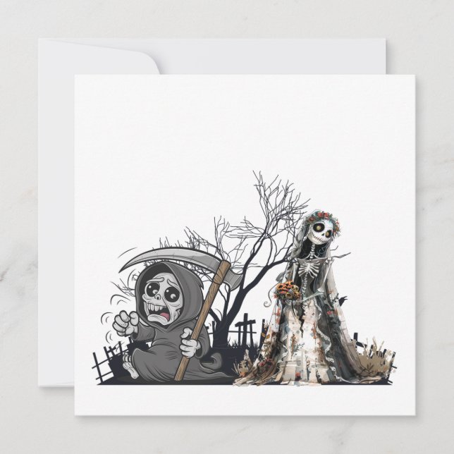  The Skeleton and the Corpse Bride. (Front)