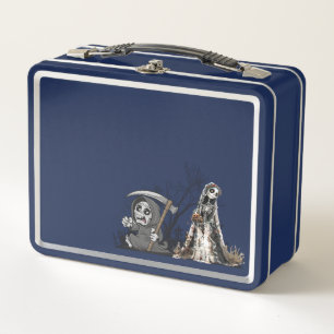 The Skeleton and the Corpse Bride. Metal Lunch Box