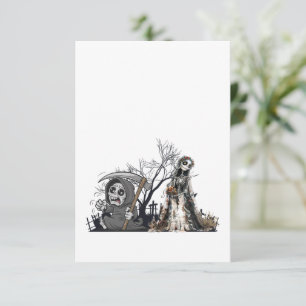 The Skeleton and the Corpse Bride. Thank You Card