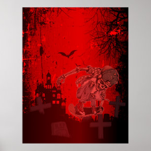 The skeleton skater poster