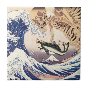 The Skeleton Spectre at The Great Wave Tile
