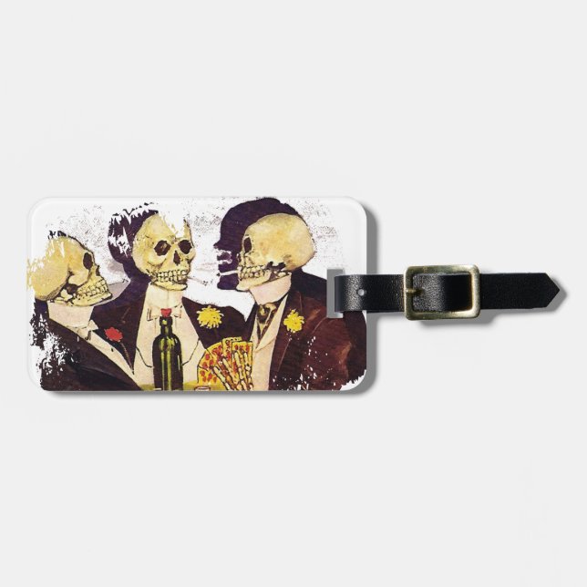 The Skeletons Luggage Tag (Front Horizontal)