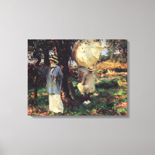 The Sketchers by John Singer Sargent Canvas Print