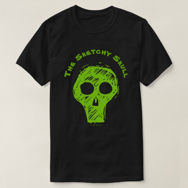 THE SKETCHY SKULL - T-Shirt (Design Front)