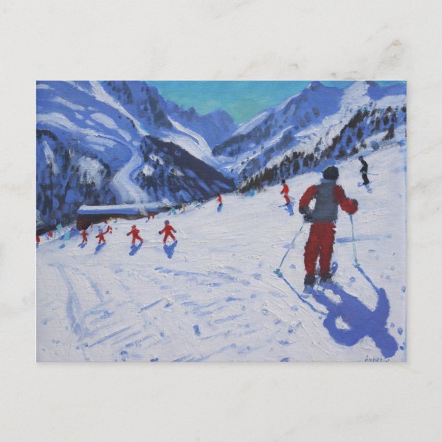 The ski instructor Mottaret Postcard (Front)