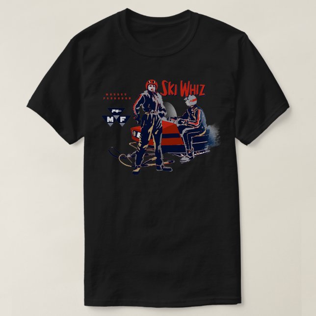 The Ski Whiz Vintage Snowmobile T-Shirt (Design Front)
