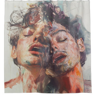 🩸 The Skin Beneath the Veil – Surreal Shower Curt Curtain