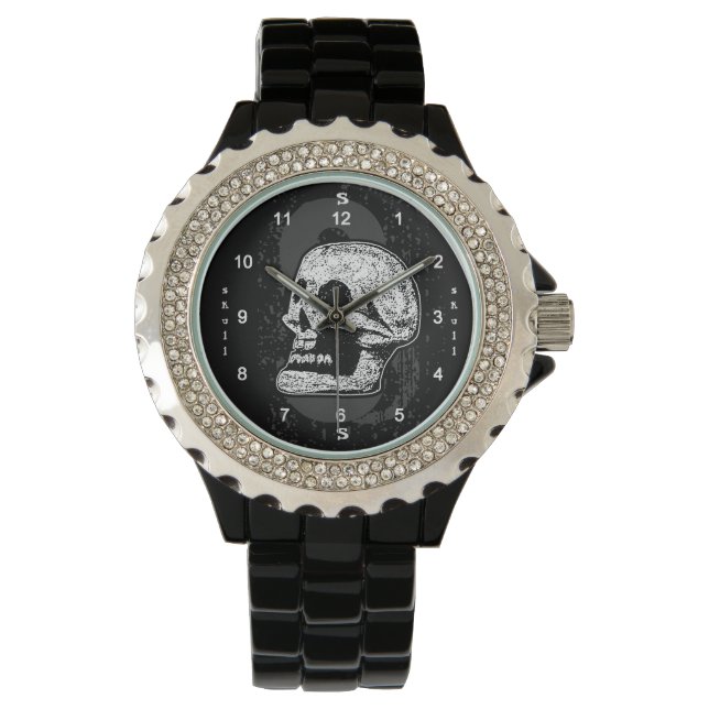 The Skull - Black And White Watch (Front)