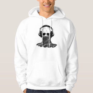 The Skull: Headphones & Camouflaged Turtleneck B Hoodie