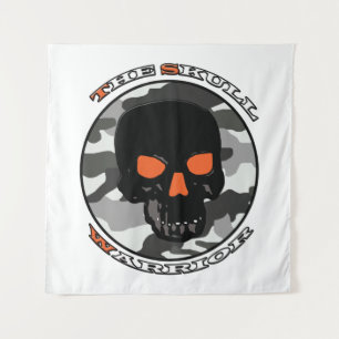 The skull warrior  tapestry