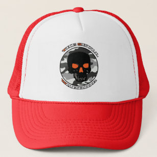 The skull warrior trucker hat