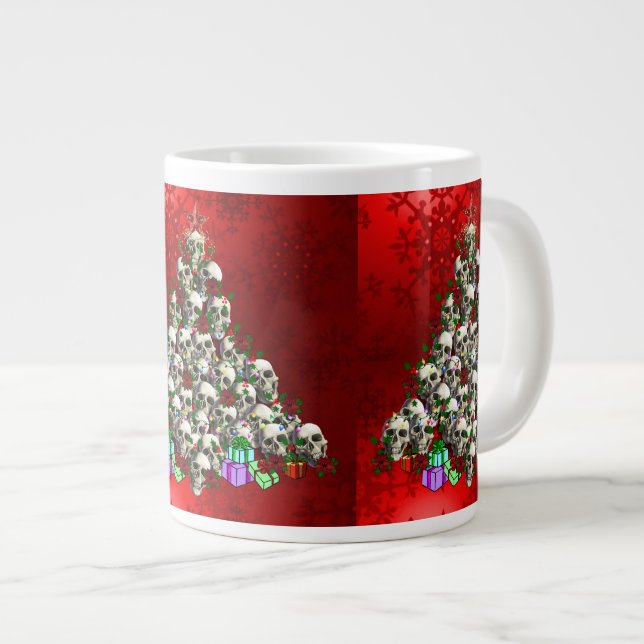 The Skulls of Christmas Large Coffee Mug (Front Right)