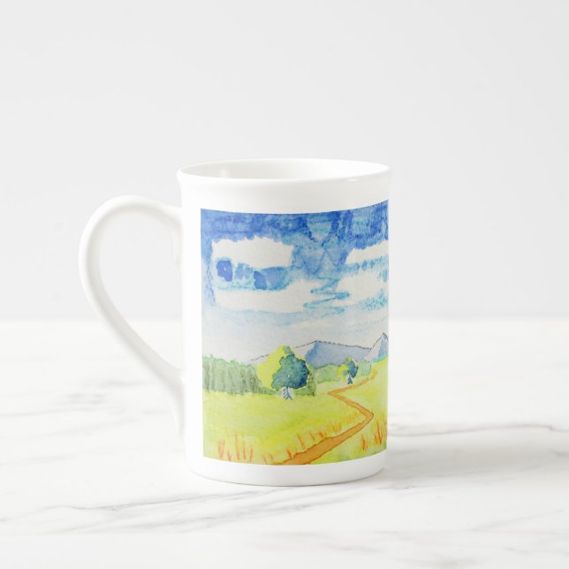 THE SKY BONE CHINA MUG (Left)