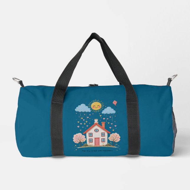 The sky cried with happiness duffle bag (Front)