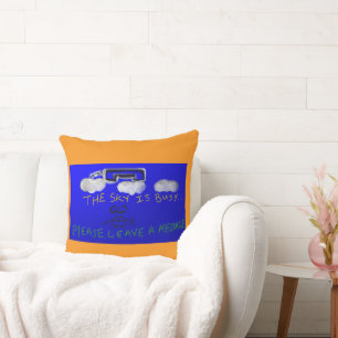 The Sky Is Busy... Throw Pillow