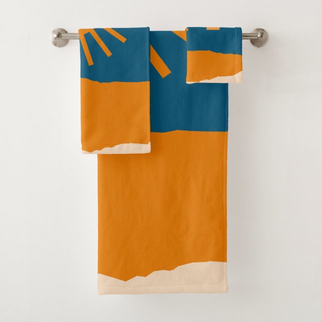 The sky is falling 15 bath towel set (Insitu)