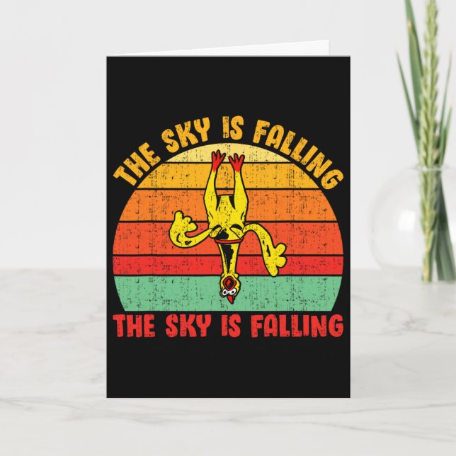 The Sky Is Falling The Sky Is Falling Funny Rubber Card (Front)