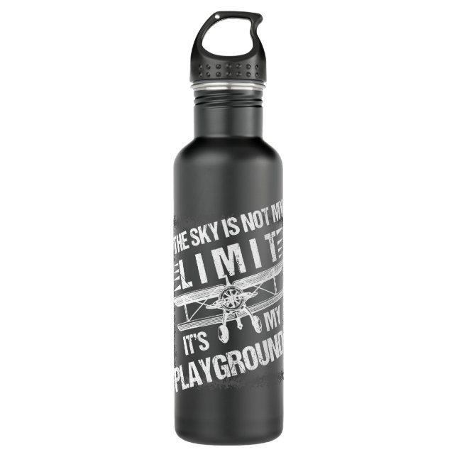 The Sky Is Not My Limit It's My Playground, Adult  710 Ml Water Bottle (Front)