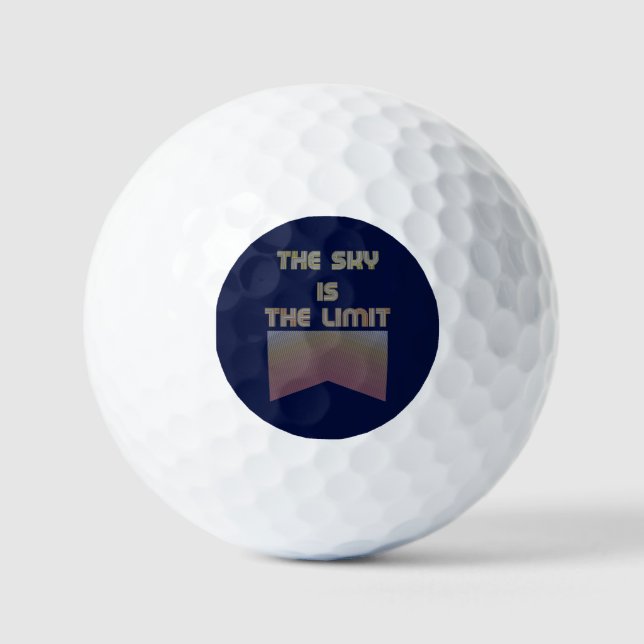 The sky is the limit golf balls (Front)