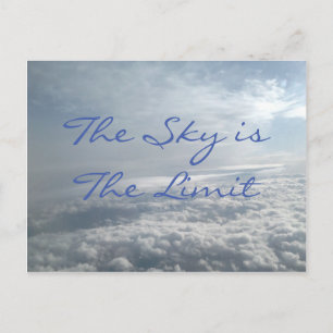 The Sky is The Limit, Motivational Succes Card