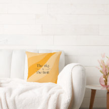 The sky is the limit orange abstract gradient