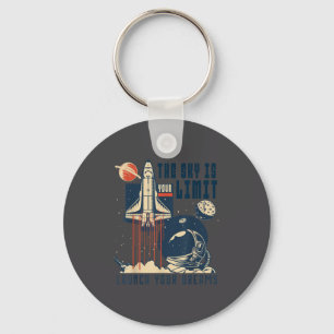 The Sky Is Your Limit Space Rocket Shuttle Motivat Key Ring