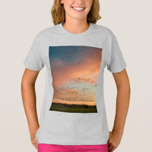 The Sky Symphony: Flight of the Flock T-Shirt