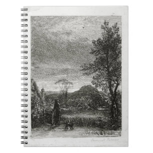 The Skylark (etching) Spiral Notebook