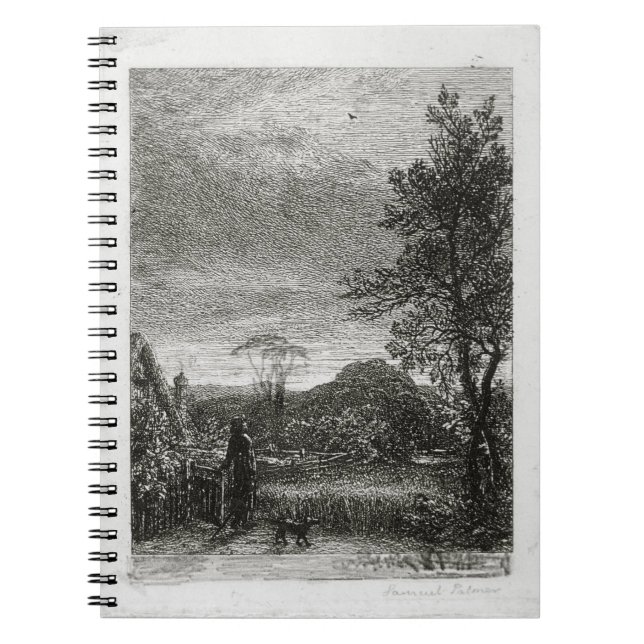 The Skylark (etching) Spiral Notebook (Front)