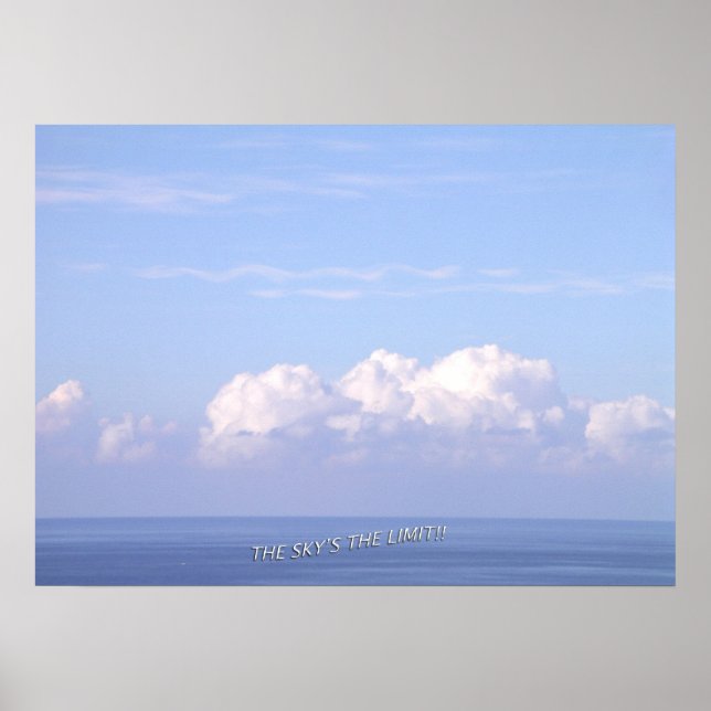 "The Sky's the Limit" Poster (Front)