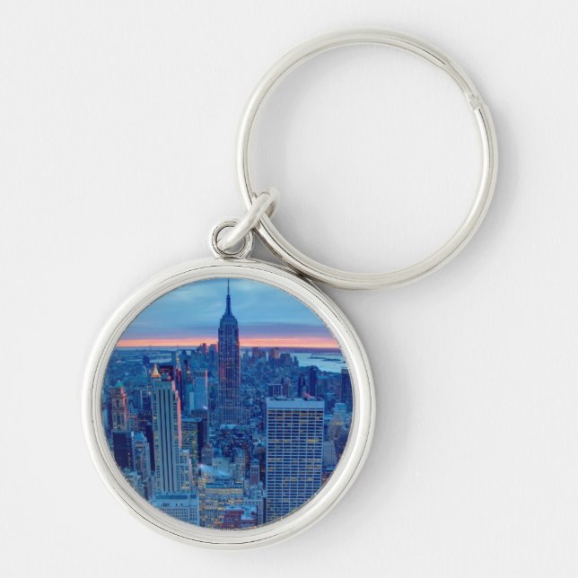 The skyscrapers of Manhattan are lit Key Ring (Front)