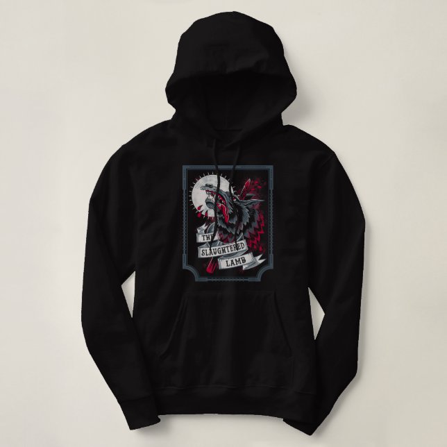The Slaughtered Lamb - Wolf Head - Beer  Hoodie (Design Front)