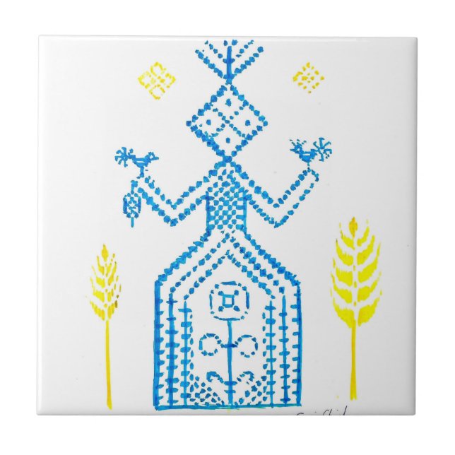 The slavic goddess Mokosh Tile (Front)