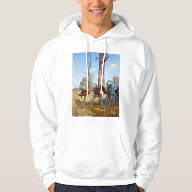 The Slaying of Sir Lamorak, c. 1922 by N.C. Wyeth Hoodie (Front)