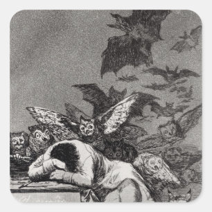 The Sleep of Reason Produces Monsters Square Sticker
