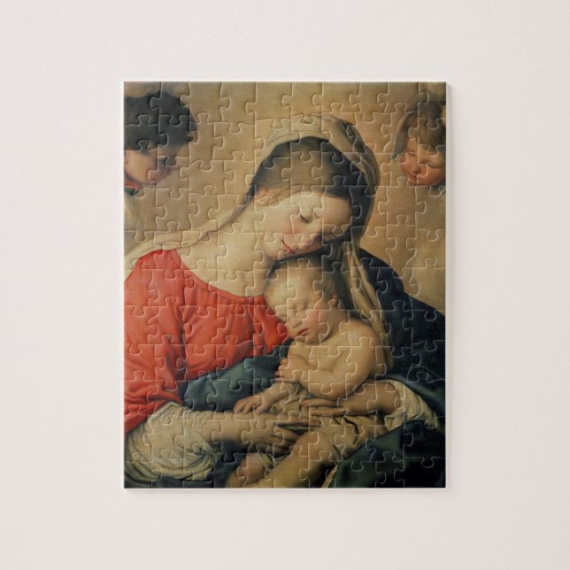 The Sleeping Christ Child (oil on canvas) Jigsaw Puzzle (Vertical)