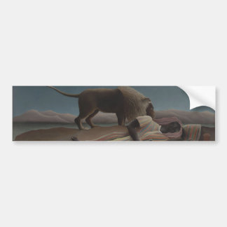The Sleeping Gypsy by Henri Rousseau Bumper Sticker
