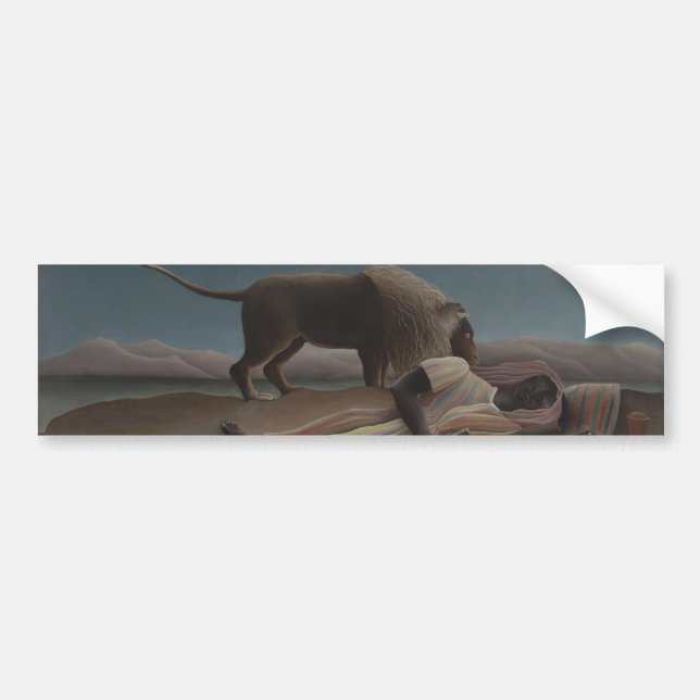 The Sleeping Gypsy by Henri Rousseau Bumper Sticker (Front)