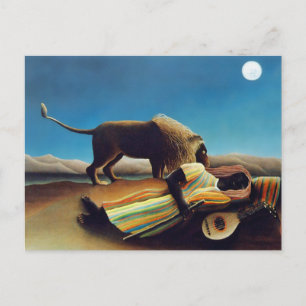 "The Sleeping Gypsy" by Henri Rousseau Postcard